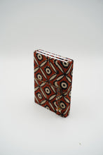 Load image into Gallery viewer, Red Hand-block Printed Double Bound Upcycled Diary
