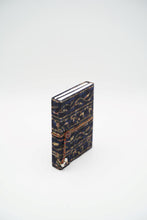 Load image into Gallery viewer, Dark Blue Hand-block Printed Double Bound Upcycled Diary
