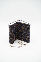Load image into Gallery viewer, Dark Blue Hand-block Printed Double Bound Upcycled Diary
