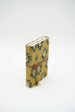 Load image into Gallery viewer, Yellow Hand-block Printed Double Bound Upcycled Diary
